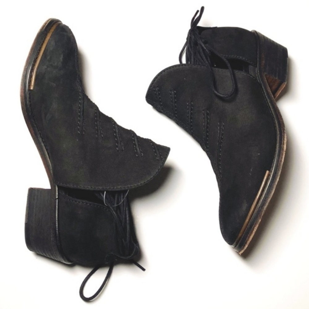 Free People Cut Out Lace Ankle Boots